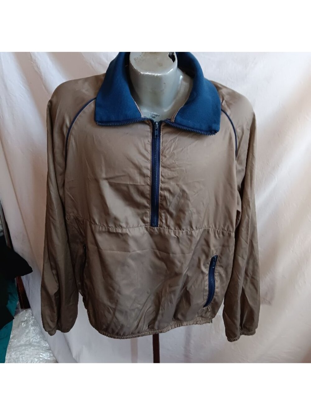 Pendleton Jacket Pen West Vintage XL Portland Oregon Windbreaker 1/2 Zip Mens